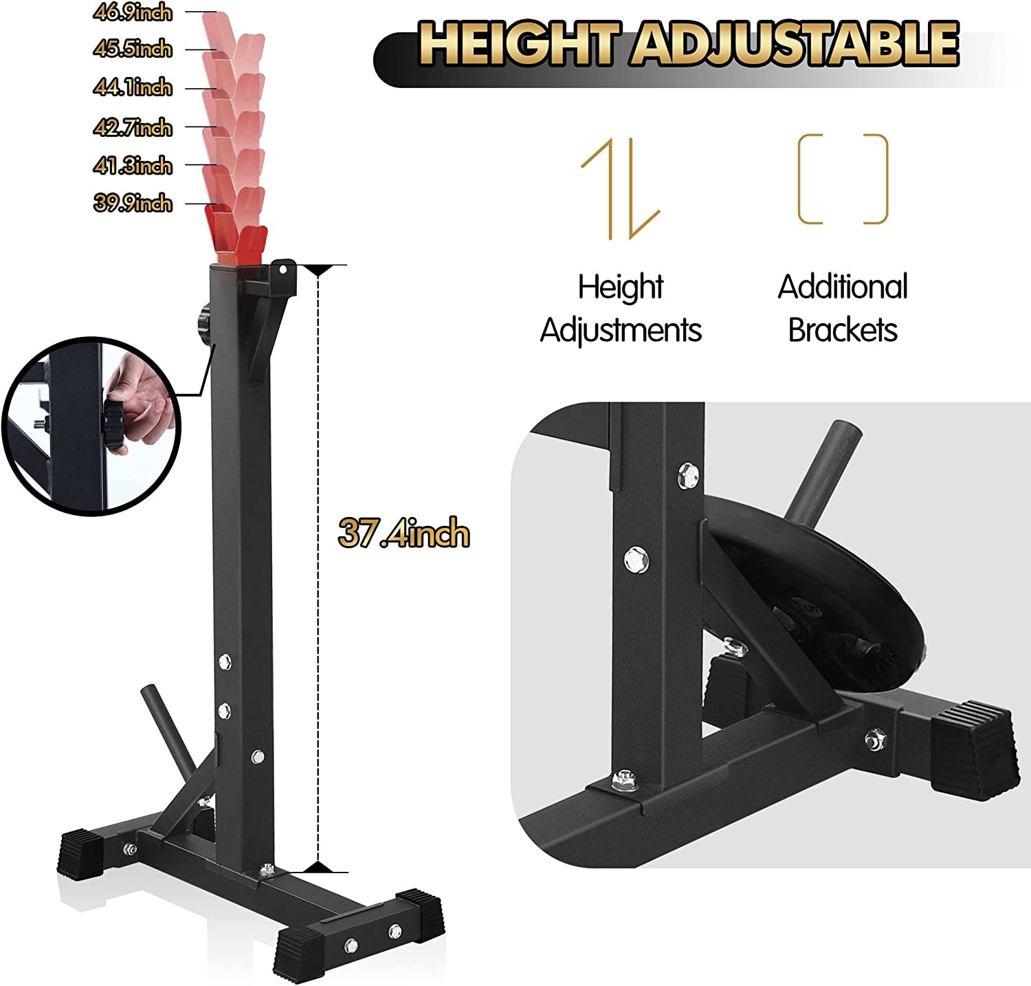 "Ultimate Home Gym Set: Olympic Weight Bench with Squat Rack - Boost Your Strength Training with Adjustable Barbell Rack Stand and Multi-Function Bench Press"