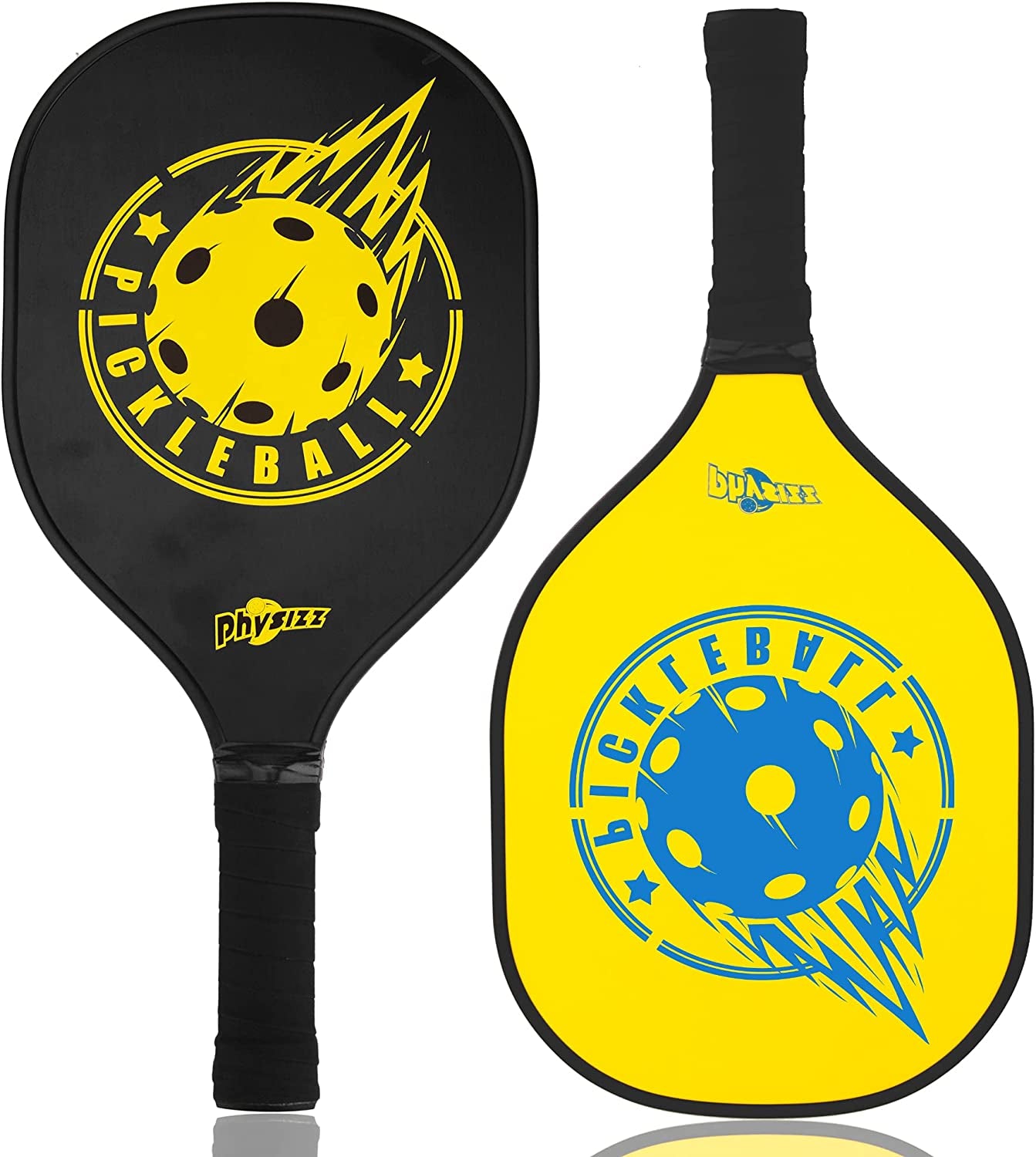 "Ultimate Pickleball Set - 2 Premium Wooden Paddles, 2 Balls & Carry Bag Included! Beginner-Friendly 9-Ply Basswood Rackets with Safe Edge Guard - Perfect for Pickleball Enthusiasts!"