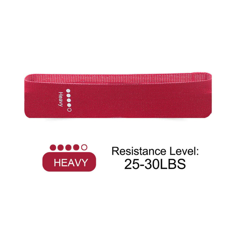 "Ultimate Resistance Loop Bands Set for a Powerful Home Workout - Achieve Your Fitness Goals with 5 Non-Slip Fabric Bands of Varying Intensity!"