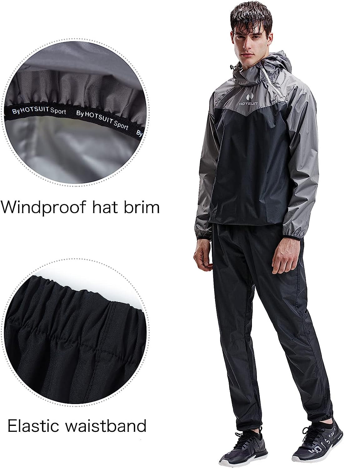 "Sweat Your Way to Success with Our Men'S Sauna Suit - Perfect for Gym Workouts and Weight Loss!"