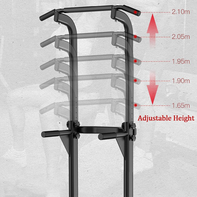 "Ultimate Home Gym Power Tower: Achieve Your Fitness Goals with Adjustable Height Pull-Up and Dip Station"