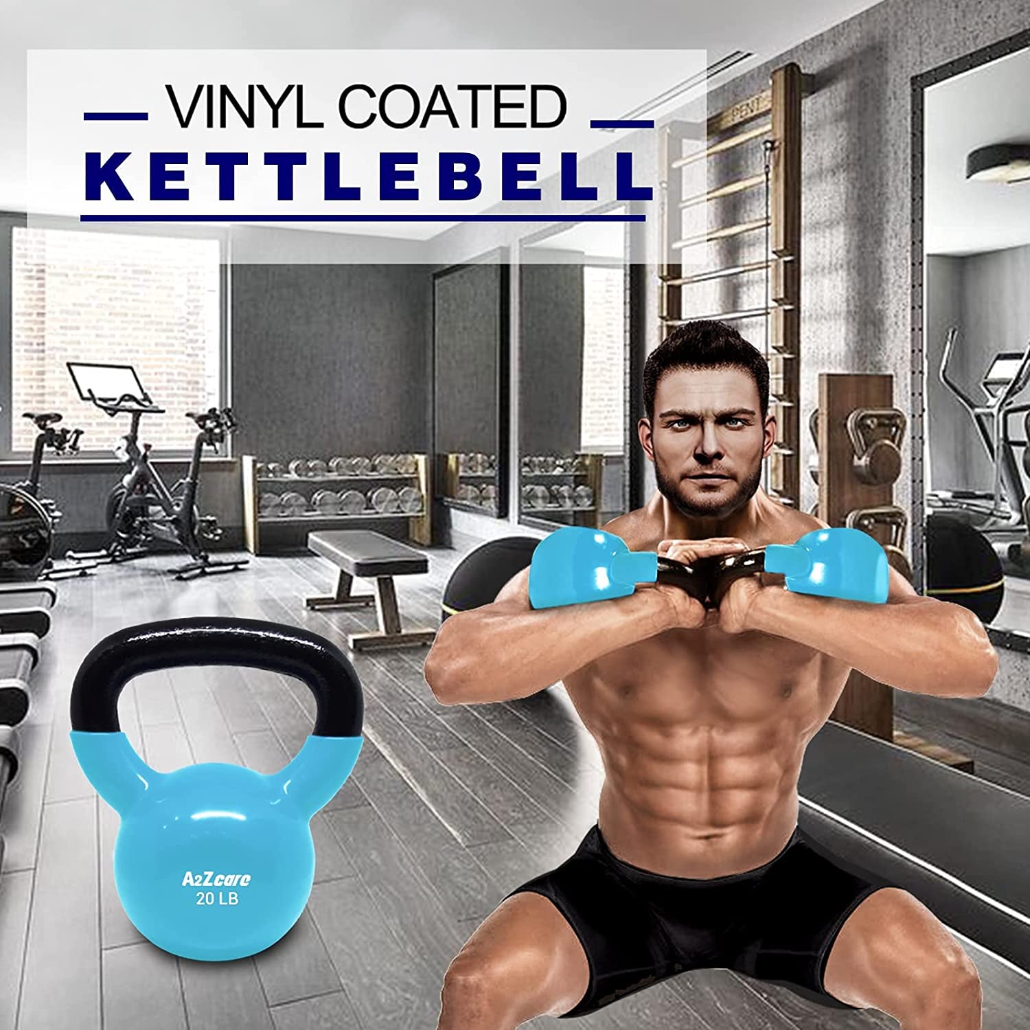 "Ultimate Vinyl Coated Kettlebell: Elevate Your Cross Training, Maximize Swings, Sculpt Your Body, and Supercharge Muscle Exercise - Individual"