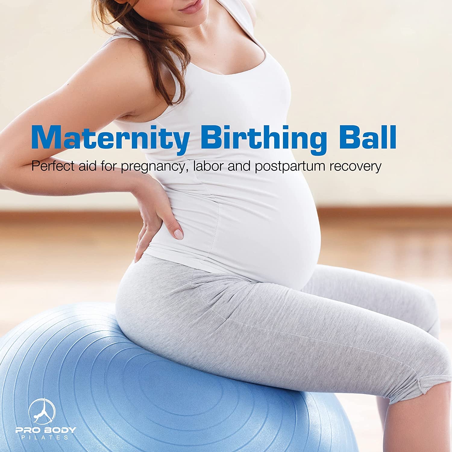 "Ultimate Balance and Stability: Vibrant Yoga Ball for Yoga, Therapy, and Pregnancy"