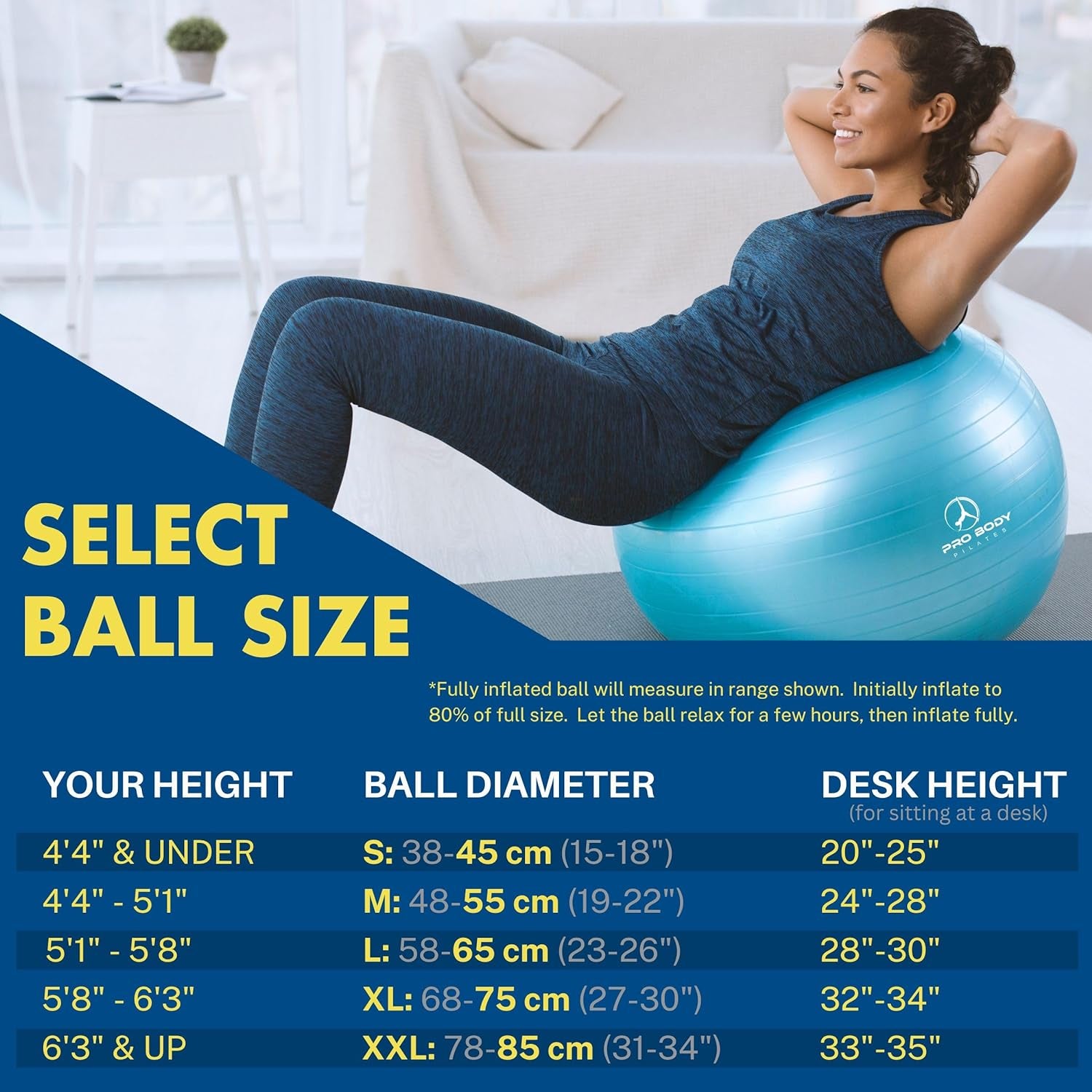 "Ultimate Balance and Stability: Vibrant Yoga Ball for Yoga, Therapy, and Pregnancy"