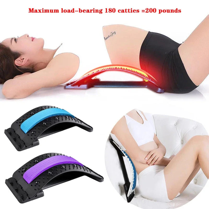 "Ultimate Magnetic Back Massager: Relieve Pain and Support Spine with Adjustable Levels for Waist, Neck, and Lumbar Fitness"